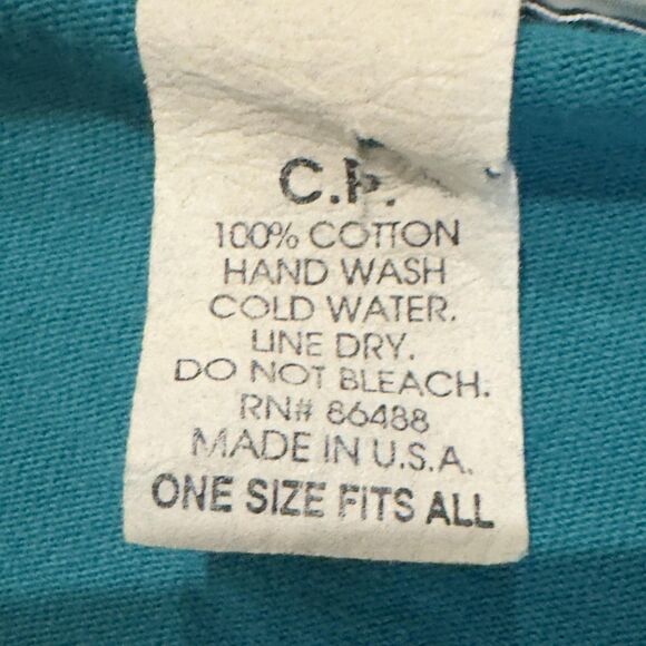 Sweet Blondie Shirt Teal V Neck Rhinestone Studded 90s 80s Wmns OS Made in USA - Picture 9 of 9